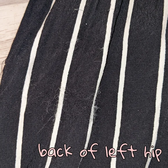 LOFT Black and White Striped Romper, Plus Size 18 GUC - Picture 3 of 6